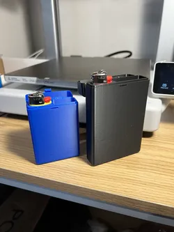 Flat Hollow Joint Case with Lighter Storage and Hinge