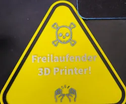 Lustiges Warnschild