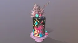 Luxury Turquoise Buttercream Cake
