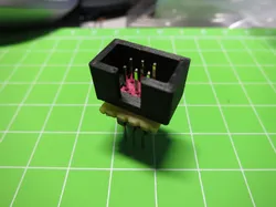 Parametric RM 2.54 .1 in Shrouded Pin header (OpenSCAD)