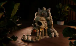 Skull temple - dice tower
