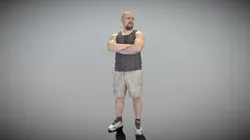 Strong man with crossed arms 389