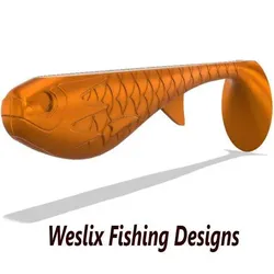 Tools & Spare Parts STL indir - stompnose sahd version 2 softbait master plus mold 150mm - Weslix-Baits