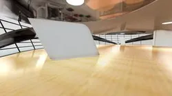 VR Art Gallery 14 two spheres baked