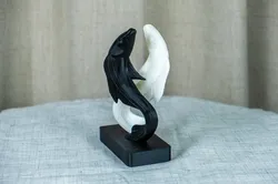 Yin-Yang Koi Sculpture
