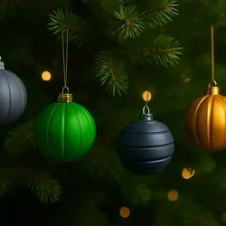 3D printer bestanden | 3MF | TriStyle Christmas Balls
