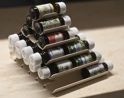 Aroma oils stand - Pyramid II - more bottles, (almost) no supports