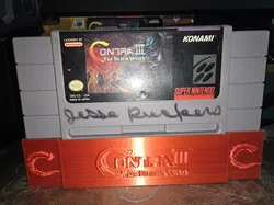 Contra III: The Alien Wars Dust Cover (game not included)