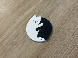 Couple Cats Keychain
