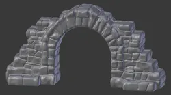 DND wall with arch Rough 2x QUADS Bridge Mode