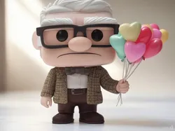 Grandpa UP Valentine Love Heart Balloons Carl Fredricksen