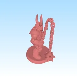 Gratis Characters & Creatures STL indir - Chaos warrior with fail D&D DSA Heroquest warhammer - HGS67