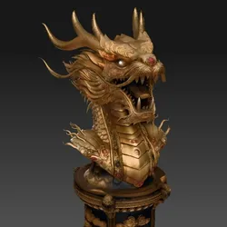 Gratis Other STL indir - Dragon Bust (Oriental) - Steven 888
