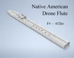 Native American Drone Flute (F# , A=432hz)