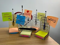 Post-it Note Holder, Week Planner - Desktop or Wall Mounted