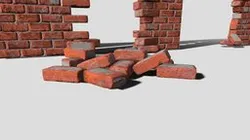 Brick Rubble Kit PBR Game Ready