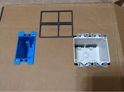 Old Work utility box cutout template, 1-gang and 2-gang