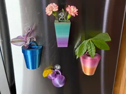 Pequeñas macetas para flores - Modelo de impresión 3D gratuito