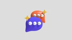3D Live Chat & Messaging Icons