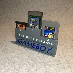 3D printer bestanden | 3MF | Gameboy games stand top3 Game Of The Month