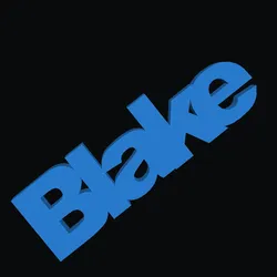 Blake nameplate