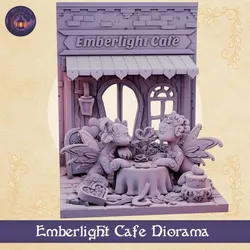 Emberlight Cafe - Embernell Dragon Diorama