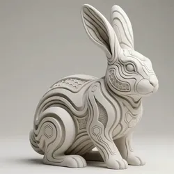 Fișiere pentru imprimante 3D | Fișier 3MF | Hase, Hexa Design