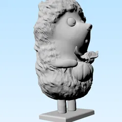 Free Characters & Creatures STL Download - The hedgehog from the cartoon "Hedgehog in the fog"by Pacha5)
