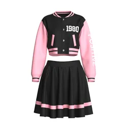 Girls Printed Bomber Jacket With Skirt | Marvelous / Clo3d / obj / fbx