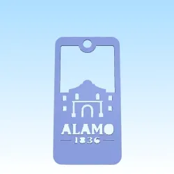 Gratis Badges & Coins STL indir - Bookmark Alamo 1836 - HGS67