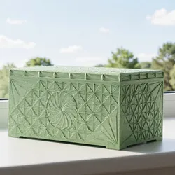 Gratis Home Decorations & Ornaments STL indir - The box is carved v3 - Pacha5)