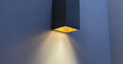 Luxurious concrete wall lamp