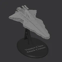 Miniature Games & Accessories STL Download - Venator-Class Attack Cruiserby GMxelA