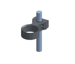 Bracket for 1" Round Bar- Yeti 14oz Cup Holder Adapter