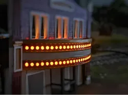 Easy Lightbulbs for HO Scale Main Street Nine Theater