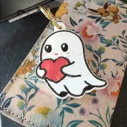 Flexible Heart Ghost_Keychan