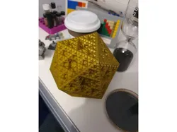 Icosahedron fractal (print ready)