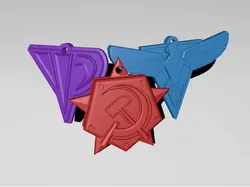 Red Alert 2 Keychains
