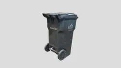 Scanned model of a trash can