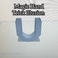 Sculptures & Artworks STL Descărcare - Magic Hand Trick Illusion – Hand Through Cloth Prop - Gr3DKing