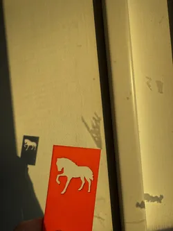 Shadow card - horse