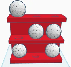 3x3 Golf Ball Wall Holder