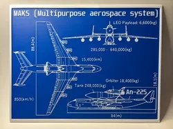 Antonow AN-225 MAKS - Space Shuttle - Blueprint