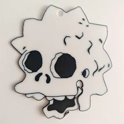 Fișiere pentru imprimante 3D | Fișier 3MF | Lisa Simpson Skeleton Keychain – Halloween Edition