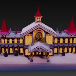 Home Decorations & Ornaments STL Descărcare - North Pole HQ, Nordpol-Zentrale - Brainbits3D