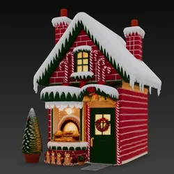 Home Decorations & Ornaments STL Download - Weihnachts-Bäckereiby Brainbits3D