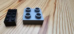 Lego Duplo kompatibler Stein 2 x 2 x 0,5 / Lego Duplo Compatible Brick 2 x 2 x 0.5