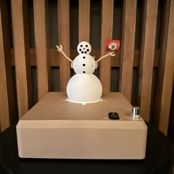 Mechatronic snowman/santa lamp