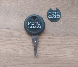 Moto Guzzi key logo and keychain