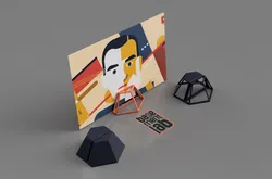 Photo Stand - Picture Frame  - Hexagonal Shape - Supporto per foto forma esagonale